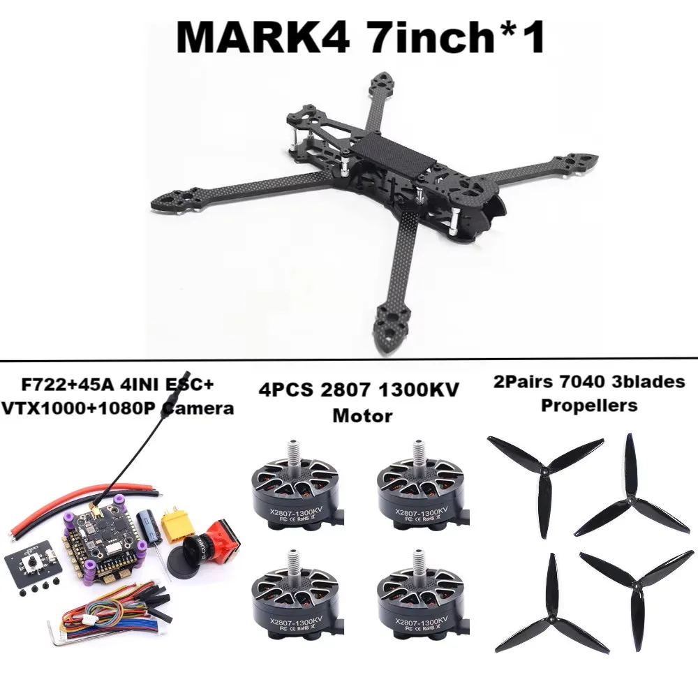 HanNiu MARK4 7-дюймовый F722 Управление полетом 45/60A 4INI ESC стоечный дрон FPV из углеродного волокна PV Racing Drone Квадрокоптер Фристайл
HanNiu MARK4 7-дюймовый F722 Управление полетом 45/60A 4INI ESC стоечный дрон FPV из углеродного волокна PV Racing Drone Квадрокоптер Фристайл