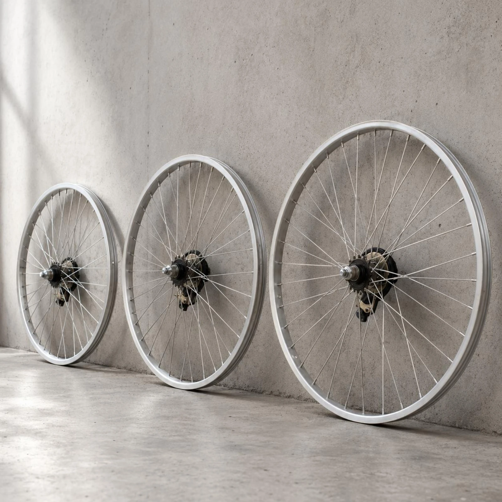 Cycle Rear Wheel Assembly Aluminum Alloy Spoked Rear Wheel Bike Part Silver Finish Metal Rim
Cycle Rear Wheel Assembly Aluminum Alloy Spoked Rear Wheel Bike Part Silver Finish Metal Rim