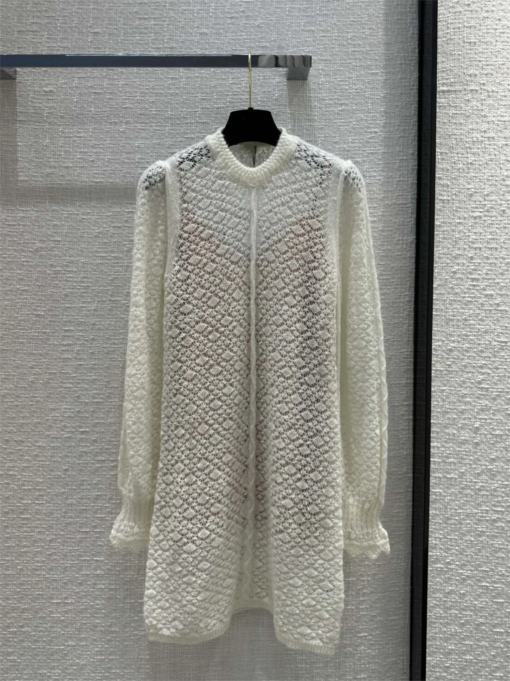 Women's Clothing Hollow crochet lantern sleeves round neck knitted loose dress Autumn Winter New
Women's Clothing Hollow crochet lantern sleeves round neck knitted loose dress Autumn Winter New