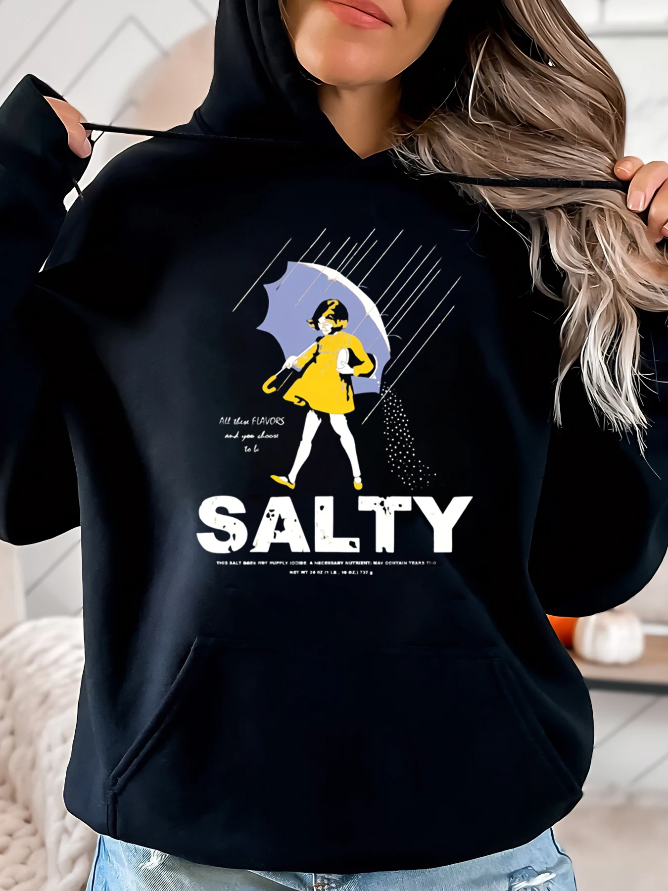 Толстовка с капюшоном на Хэллоуин Salty Girl с принтом зонтика, женская повседневная одежда, черная, больших размеров
Толстовка с капюшоном на Хэллоуин Salty Girl с принтом зонтика, женская повседневная одежда, черная, больших размеров