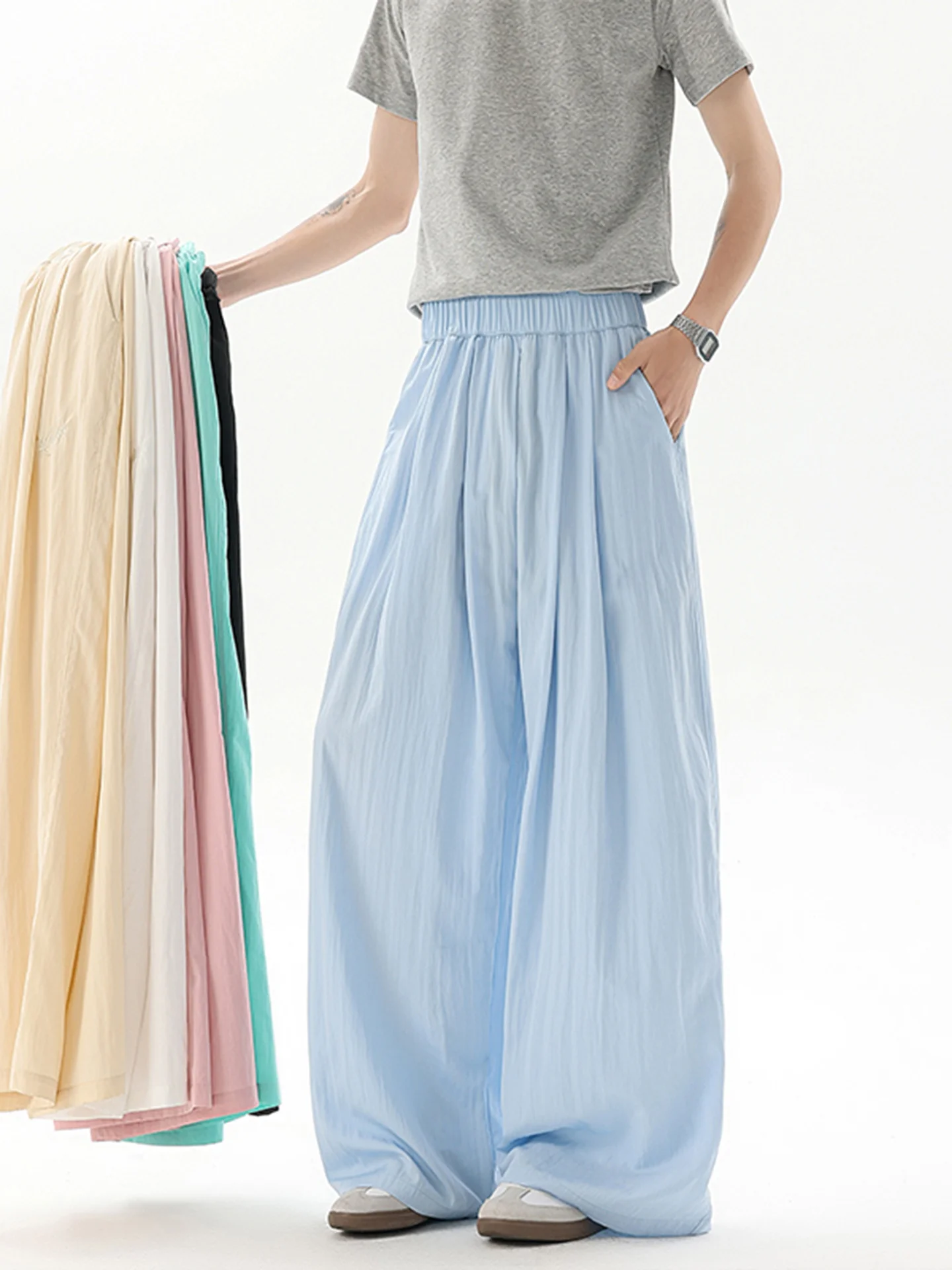 American High Street Embroidered Ice Silk Mountain Men's Summer 2026 New Quick Dry Sun Protection Loose Wide Leg Casual Pants
American High Street Embroidered Ice Silk Mountain Men's Summer 2026 New Quick Dry Sun Protection Loose Wide Leg Casual Pants