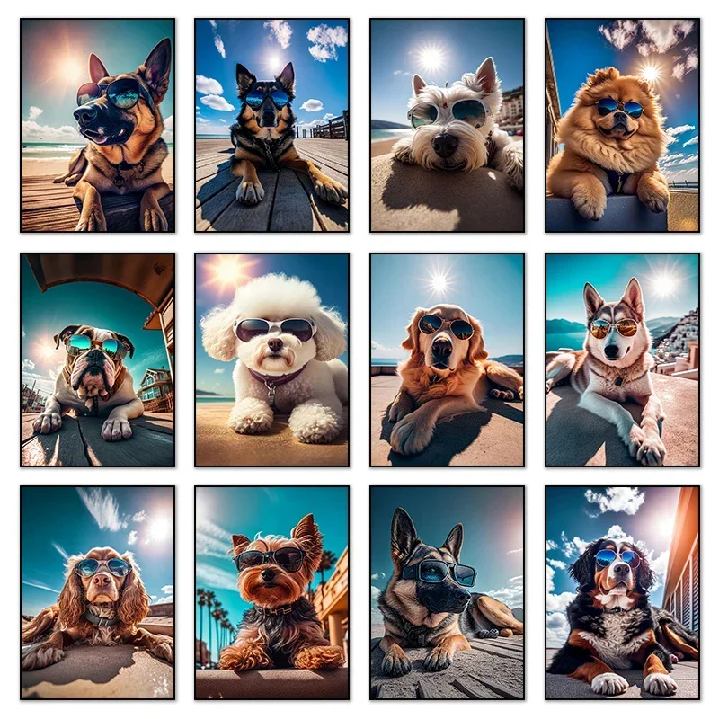 Постер и картина с собакой в солнцезащитных очках, пляжный пейзаж, уютное настенное искусство, алмазная вышивка, принт с бульдогом Коуки и золотистым ретривером, декор для дома
Постер и картина с собакой в солнцезащитных очках, пляжный пейзаж, уютное настенное искусство, алмазная вышивка, принт с бульдогом Коуки и золотистым ретривером, декор для дома
