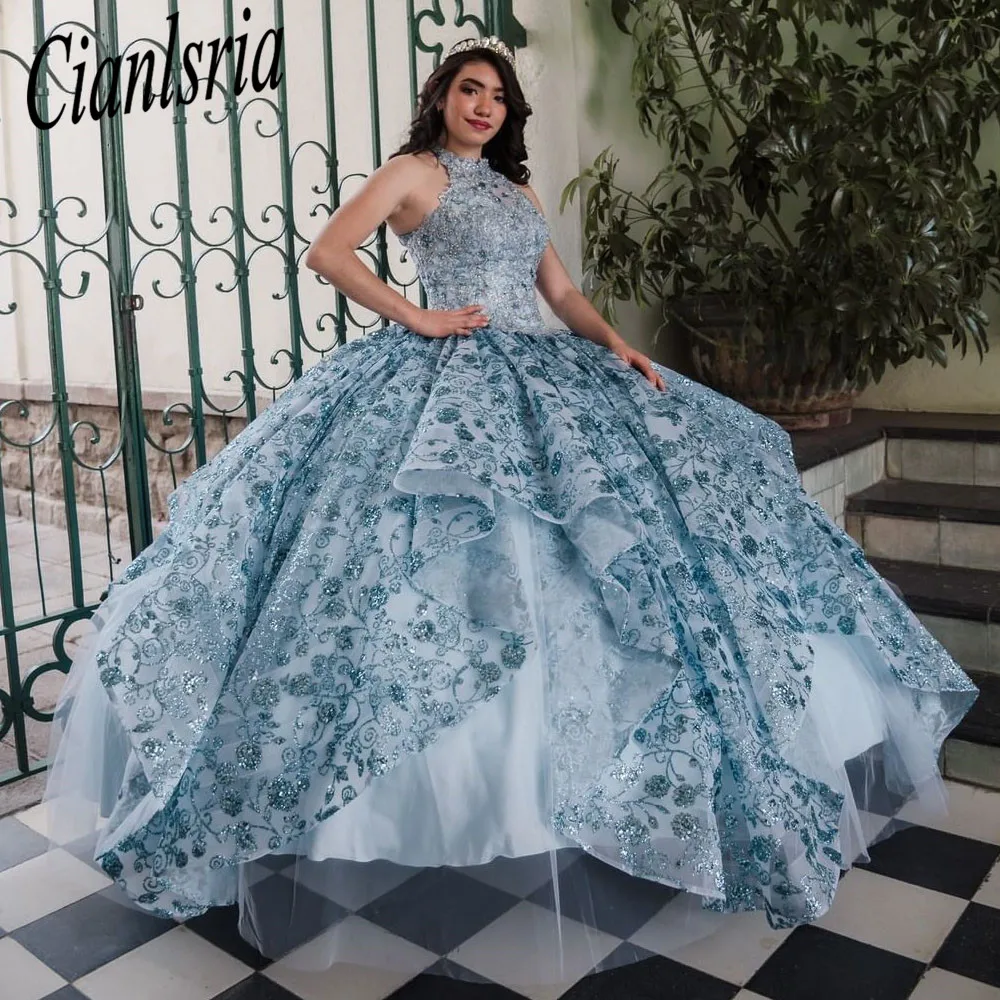 2025 Quinceanera Dresses Appliques 3D Flowers Beading Sequined Princess Ball Gowns vestido de 15 anos quinceanera Pageant Dres
2025 Quinceanera Dresses Appliques 3D Flowers Beading Sequined Princess Ball Gowns vestido de 15 anos quinceanera Pageant Dres