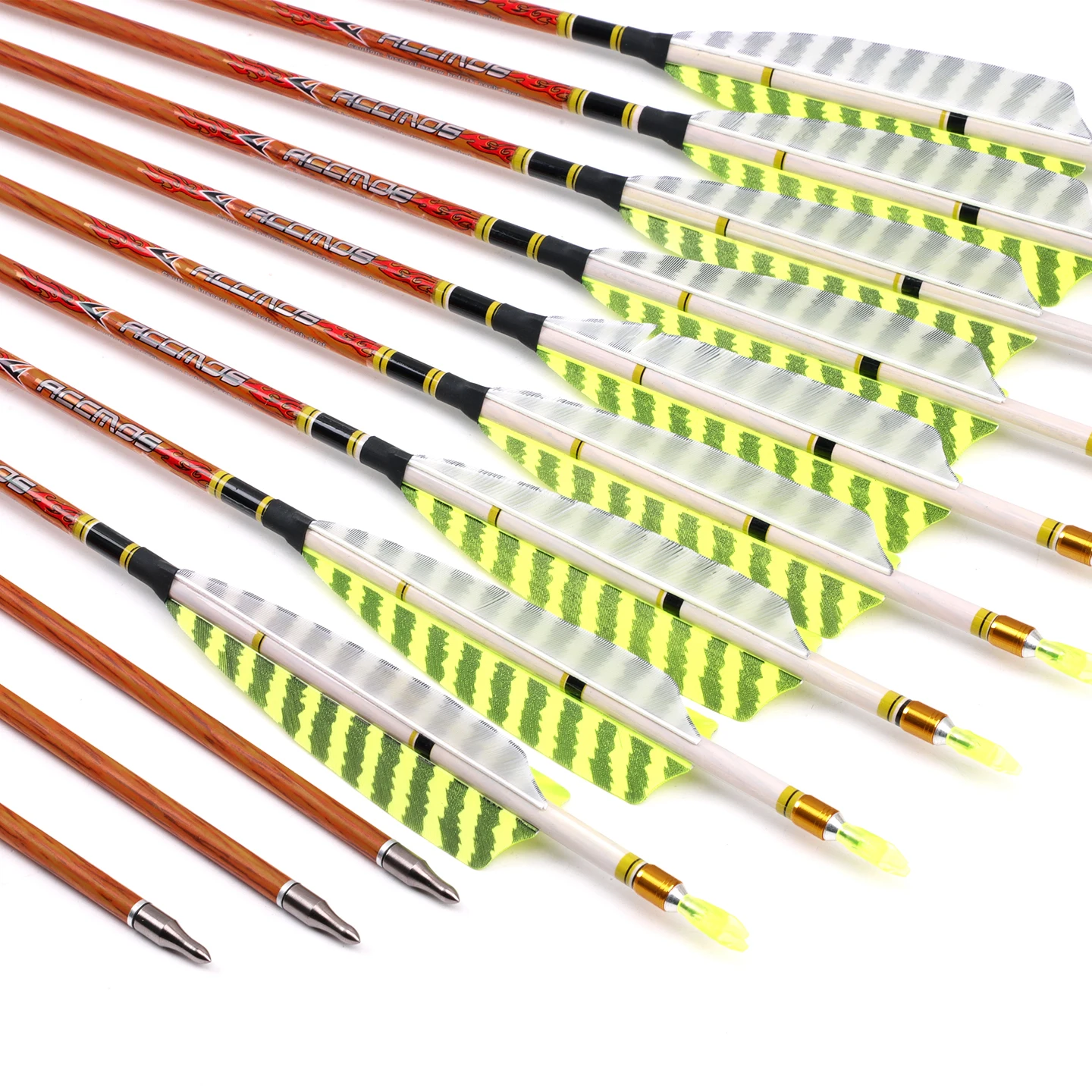 6/12 шт. карбоновых стрел с деревянной оплеткой, ID 6.2, спайн 400 500 600 700, длина 32 дюйма, с настоящими оперениями 4 дюйма, для лонгбоу и рекурсивного лука
6/12 шт. карбоновых стрел с деревянной оплеткой, ID 6.2, спайн 400 500 600 700, длина 32 дюйма, с настоящими оперениями 4 дюйма, для лонгбоу и рекурсивного лука