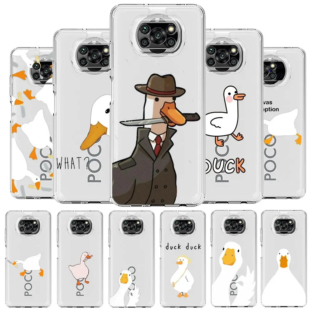 Cartoon Cute Goose duck Game Phone Case for Xiaomi Poco X3 NFC X5 Pro X4 F4 GT F3 M3 M4 Mi 12 11 Lite 5G 11X Ultra 11T Pro Cover
Cartoon Cute Goose duck Game Phone Case for Xiaomi Poco X3 NFC X5 Pro X4 F4 GT F3 M3 M4 Mi 12 11 Lite 5G 11X Ultra 11T Pro Cover
