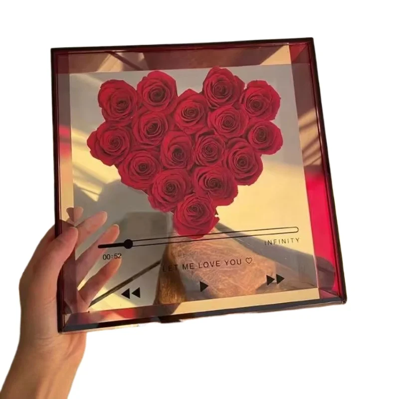 Color Transparent Transparent Acrylic Flower Box Love Valentine's Day Square Acrylic Handbag Gift Box
Color Transparent Transparent Acrylic Flower Box Love Valentine's Day Square Acrylic Handbag Gift Box