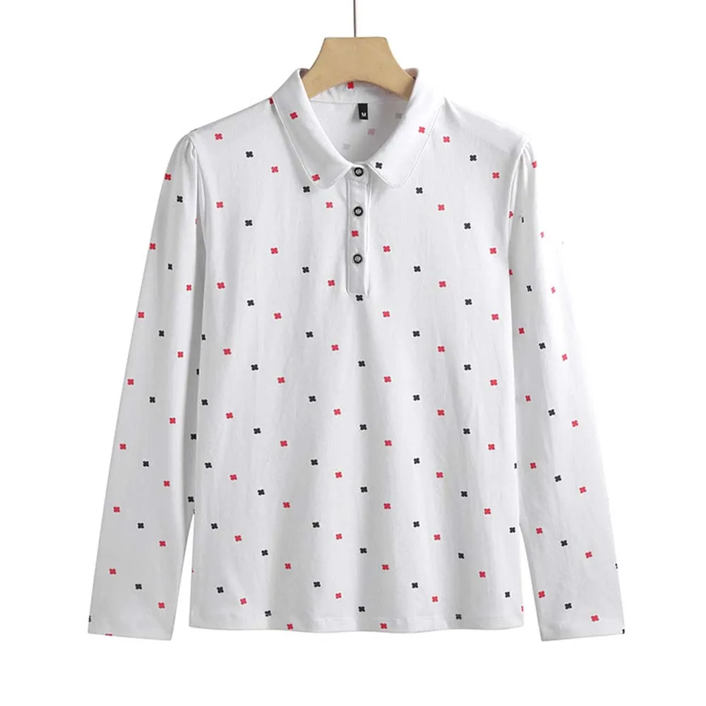 Women's Summer Cotton Shirt - Slim Fit Foldable Flip Collar Short Sleeve Printed Casual Top Trendy Button Design Fashion
Women's Summer Cotton Shirt - Slim Fit Foldable Flip Collar Short Sleeve Printed Casual Top Trendy Button Design Fashion