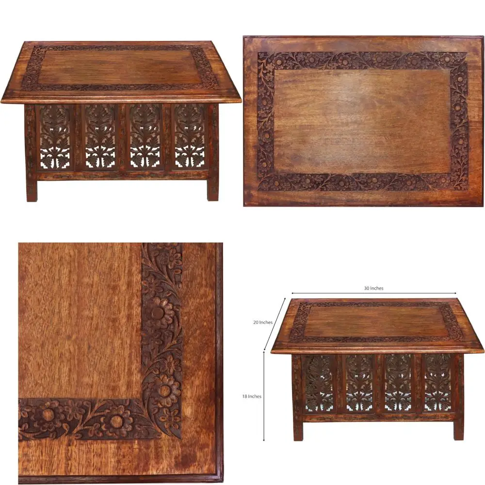 Handcrafted Wooden Coffee Table with Folding Legs - Compact Living Room Centerpiece 
Handcrafted Wooden Coffee Table with Folding Legs - Compact Living Room Centerpiece