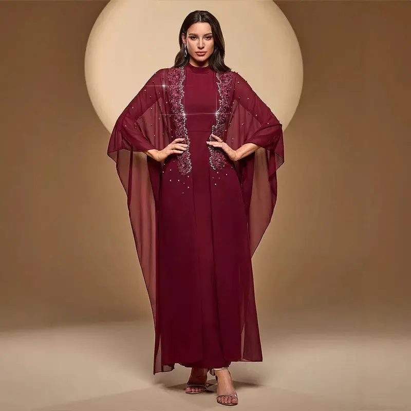 Elegant Pure Color Ladies Dress with Fake Two-Piece Design And Embellished Diamond Midi Skirt for Casual Wear
Elegant Pure Color Ladies Dress with Fake Two-Piece Design And Embellished Diamond Midi Skirt for Casual Wear