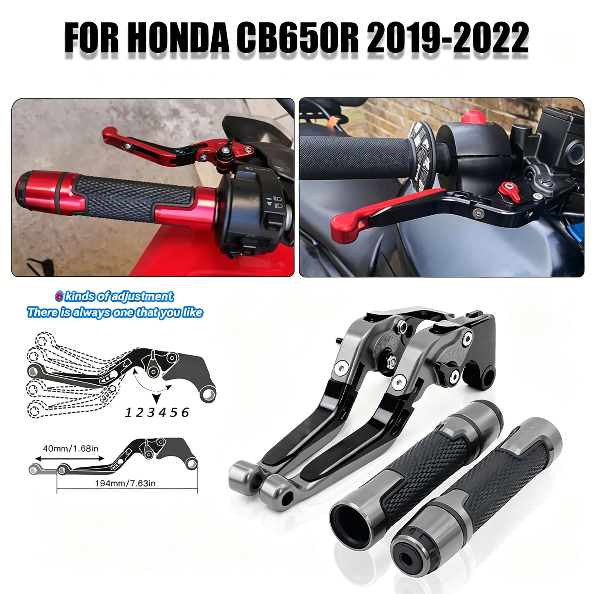 For Honda CB650R 2019-2022 Motorcycle Brake Clutch Levers CNC Foldable Adjustable Modified Clutch Brake Levers Handles Grips Kit
For Honda CB650R 2019-2022 Motorcycle Brake Clutch Levers CNC Foldable Adjustable Modified Clutch Brake Levers Handles Grips Kit