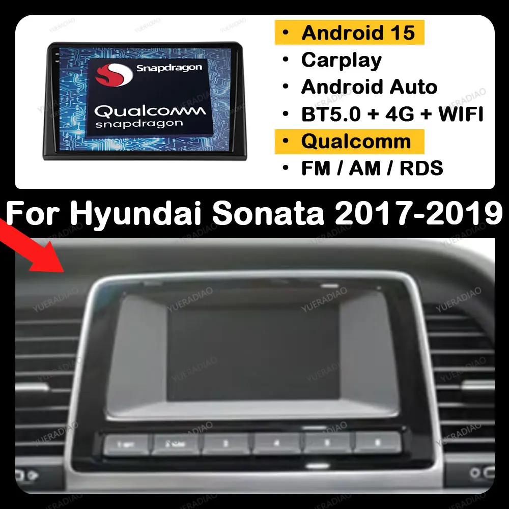 Android 15 Car Radio For Hyundai Sonata 7 LF 2017 - 2019 Carplay Auto 4G+WIFI GPS NAVI Multimedia Stereo Video Player QLED 2 DIN
Android 15 Car Radio For Hyundai Sonata 7 LF 2017 - 2019 Carplay Auto 4G+WIFI GPS NAVI Multimedia Stereo Video Player QLED 2 DIN