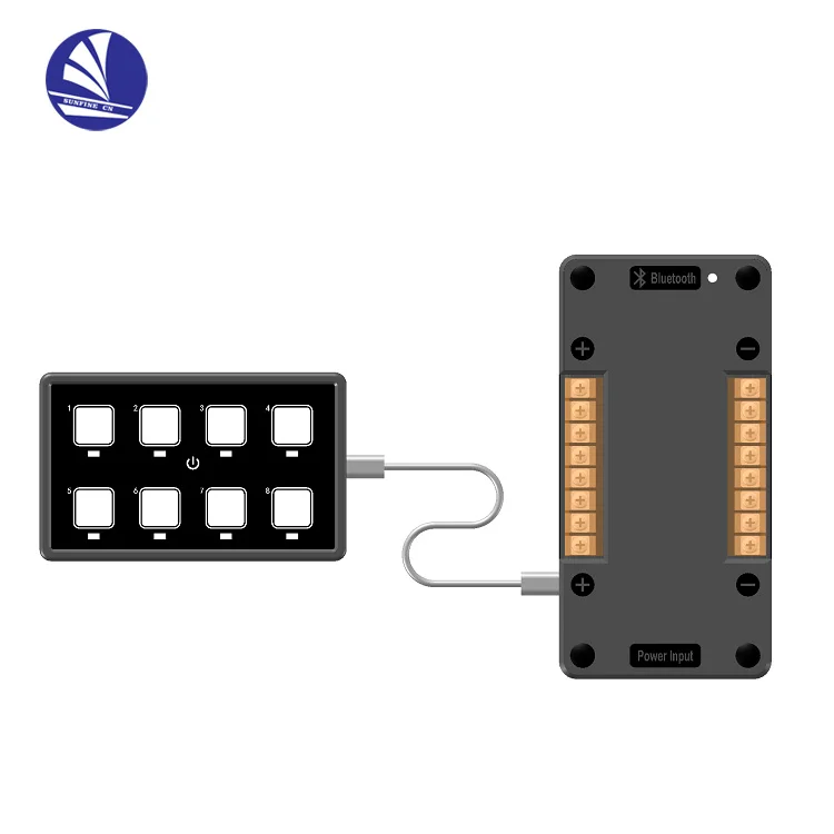 RV Marine Caravan High-end Luxury 8 Way Bluetooth 12V / 24V Professional IP65 Waterproo Touch Control Switch Box Panel
RV Marine Caravan High-end Luxury 8 Way Bluetooth 12V / 24V Professional IP65 Waterproo Touch Control Switch Box Panel