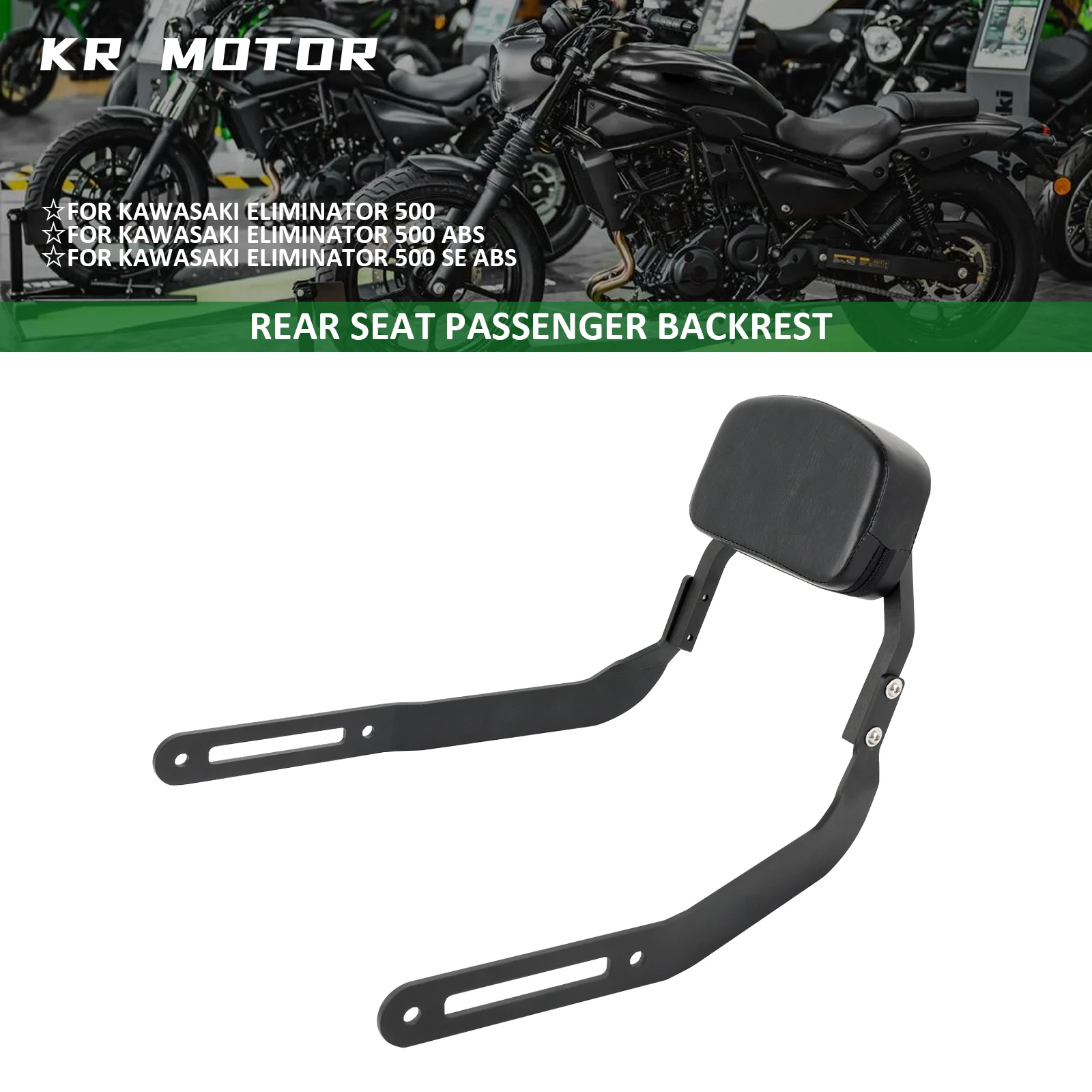 Заднее сиденье мотоцикла, спинка пассажира, поддержка заднего сиденья, подходит для Kawasaki Eliminator 500/Eliminator 500 ABS/SE ABS 2024-2025
Заднее сиденье мотоцикла, спинка пассажира, поддержка заднего сиденья, подходит для Kawasaki Eliminator 500/Eliminator 500 ABS/SE ABS 2024-2025