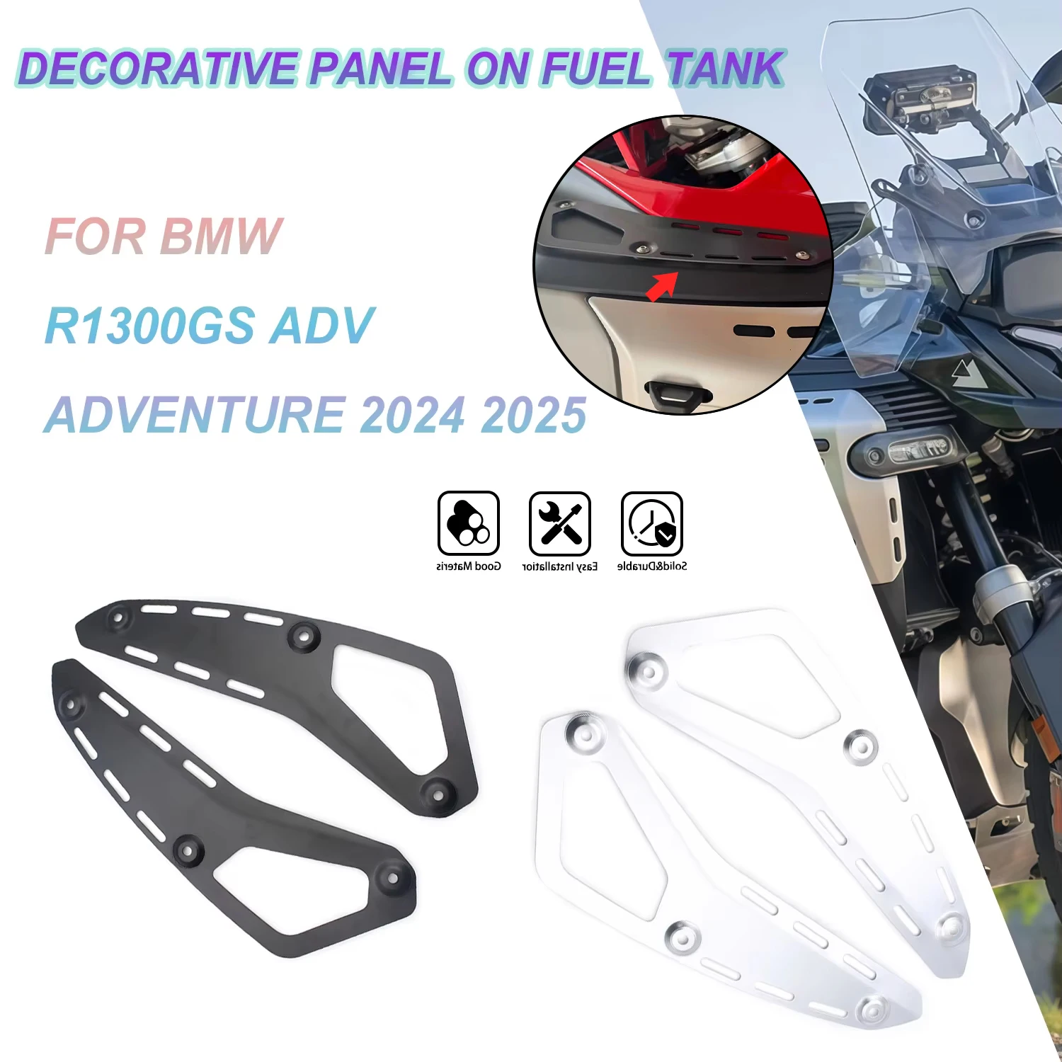 Accessories Moto Side Tank Rack For BMW R1300GS R 1300 GS Adventure 2024 2025 2026 Fuel Tank Cover GS1300 ADV Tank Shelve
Accessories Moto Side Tank Rack For BMW R1300GS R 1300 GS Adventure 2024 2025 2026 Fuel Tank Cover GS1300 ADV Tank Shelve