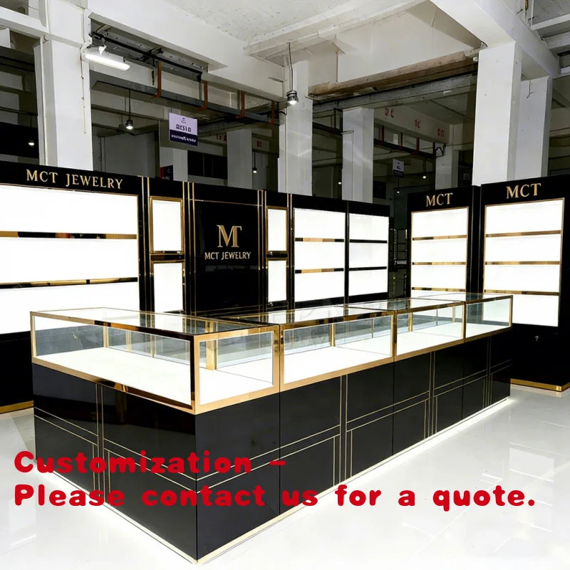 Customize.China Factory Customized Glass Jewelry Store Luxury Black Gold Jewellery Showcase Cabinet Lockable Jewelry Display Tab
Customize.China Factory Customized Glass Jewelry Store Luxury Black Gold Jewellery Showcase Cabinet Lockable Jewelry Display Tab