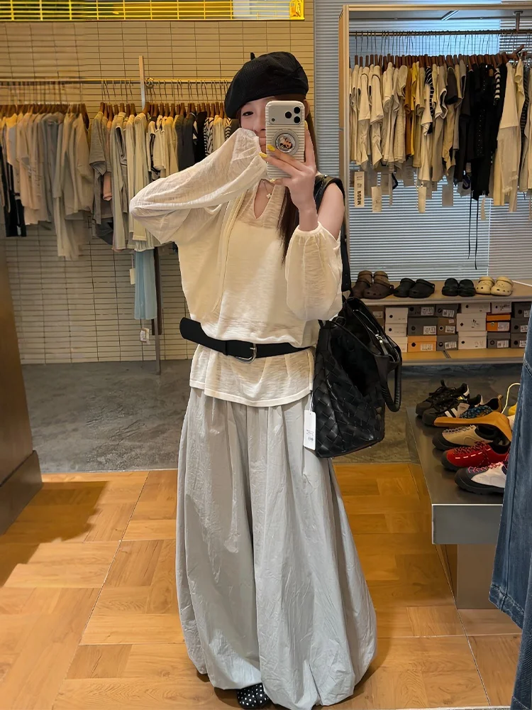 Summer New plus Size Korean Style Loose Feelings off Shoulder Top And Casual Pants Set in Khaki Color Comfortable Fashion Set...
Summer New plus Size Korean Style Loose Feelings off Shoulder Top And Casual Pants Set in Khaki Color Comfortable Fashion Set...