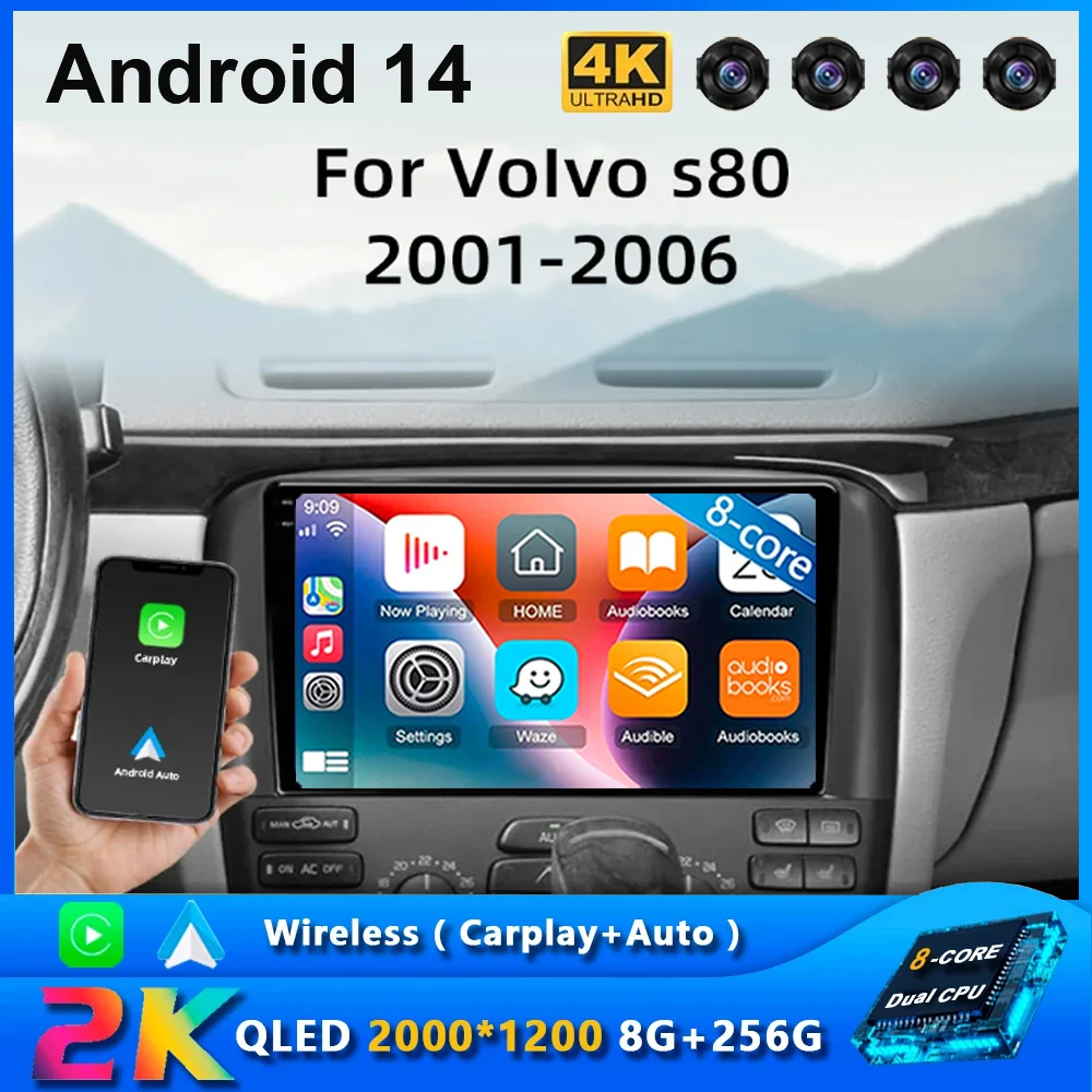 Android 14 Car Radio For Volvo S80 2001 2002 2003 2004 2005 2006 Navigation GPS Multimedia Player Stereo carplay
Android 14 Car Radio For Volvo S80 2001 2002 2003 2004 2005 2006 Navigation GPS Multimedia Player Stereo carplay