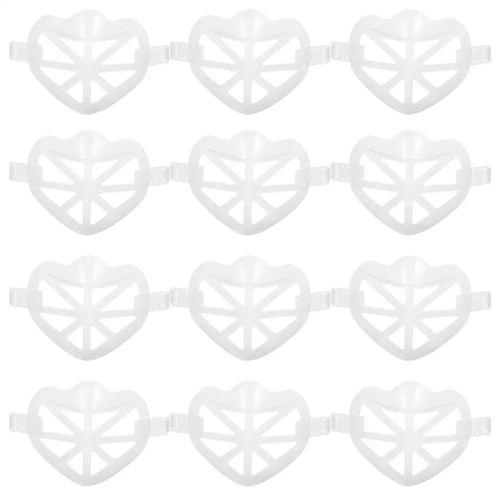 12 Pcs 3D Mask Bracket Reusable Washable Face Mask Support Adjustable Length Non Suffocating Lipstick Stand Ventilation
12 Pcs 3D Mask Bracket Reusable Washable Face Mask Support Adjustable Length Non Suffocating Lipstick Stand Ventilation