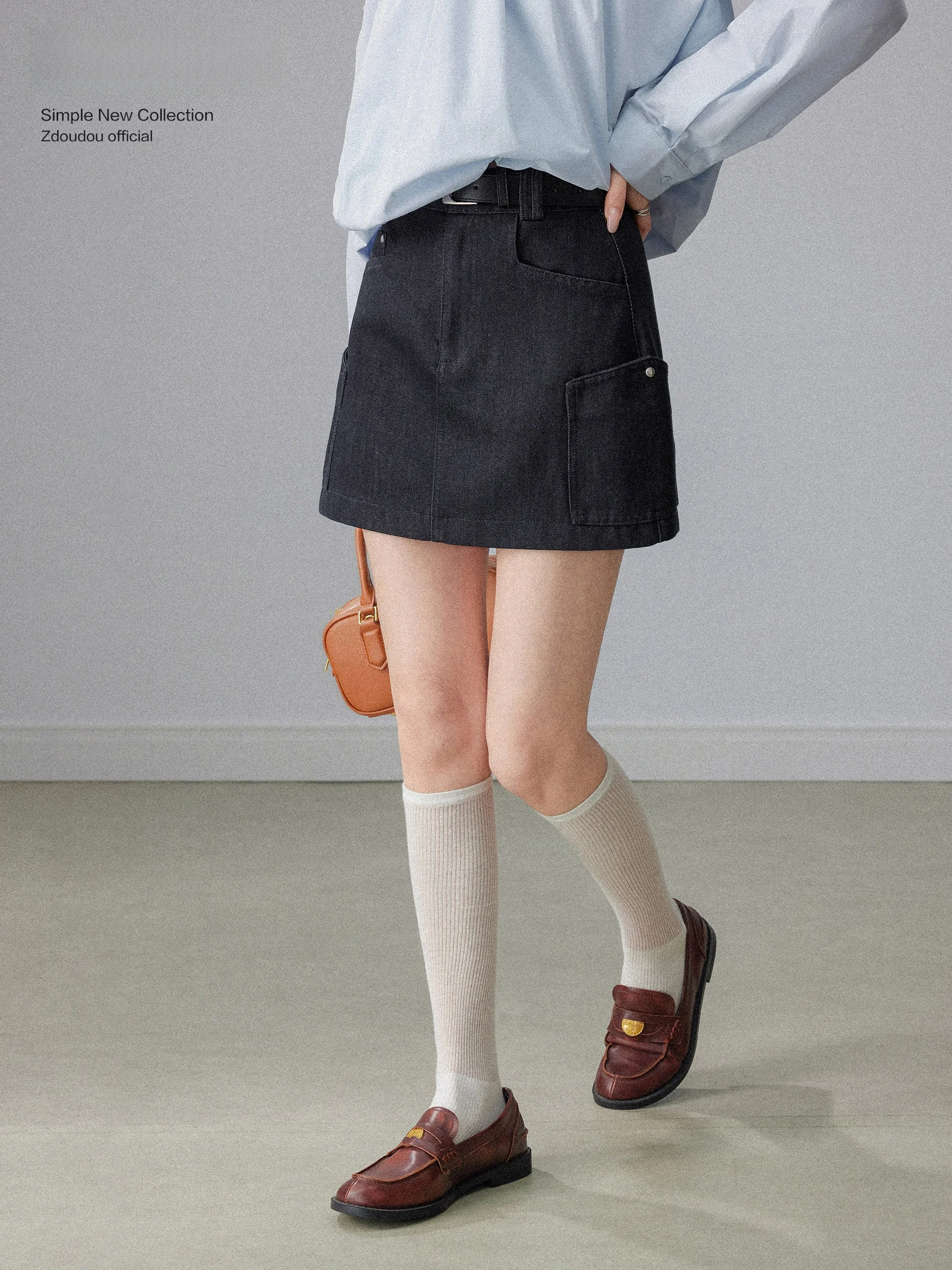 High Waist A-Line Denim Skirt Women's Casual Slim Fit Straight Cut Skirt with kets Spring Season Faion Ladies' Skirts
High Waist A-Line Denim Skirt Women's Casual Slim Fit Straight Cut Skirt with kets Spring Season Faion Ladies' Skirts