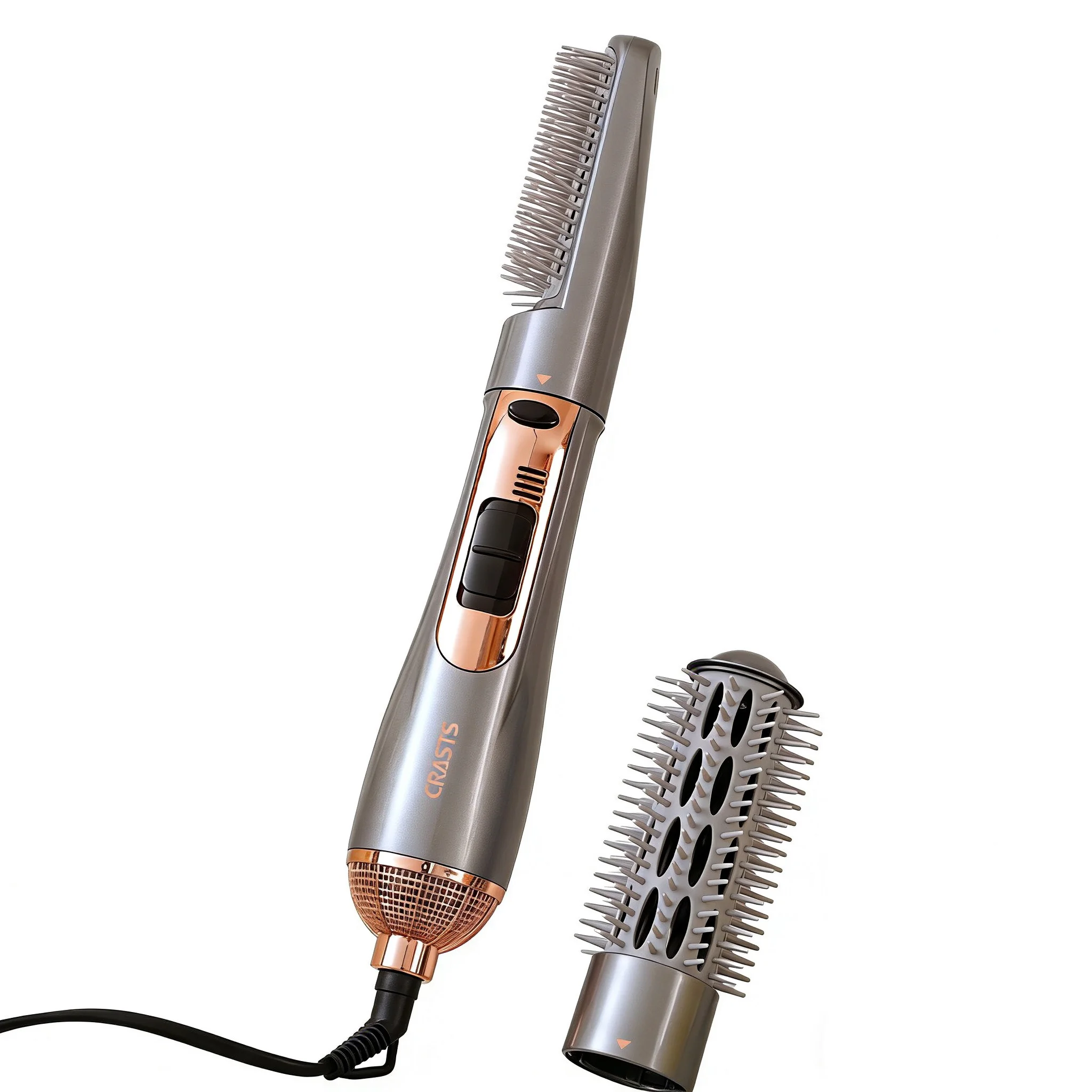 Многофункциональный фен-щетка 2-в-1 для выпрямления и завивки волос со съемной насадкой
Многофункциональный фен-щетка 2-в-1 для выпрямления и завивки волос со съемной насадкой