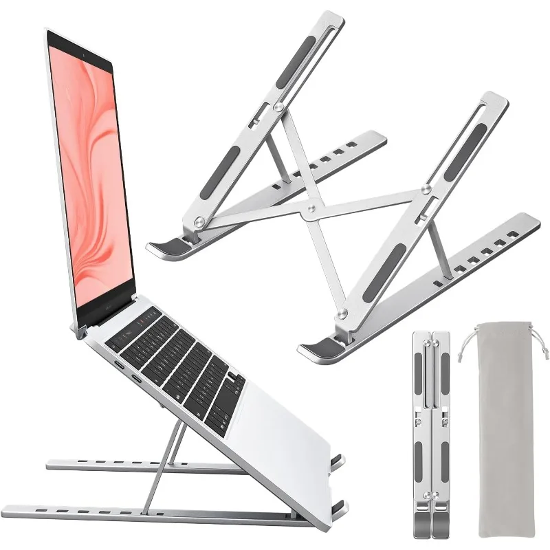 Foldable Laptop Stand - Adjustable Ergonomic Computer Holder with Ventilation Design, for Notebook Tablet PC, Home Office Use
Foldable Laptop Stand - Adjustable Ergonomic Computer Holder with Ventilation Design, for Notebook Tablet PC, Home Office Use