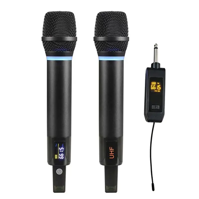 B24B Rechargeable Wireless Microphone Dynamic Handheld Mic With Receiver For Stage Performances For Show Meeting
B24B Rechargeable Wireless Microphone Dynamic Handheld Mic With Receiver For Stage Performances For Show Meeting