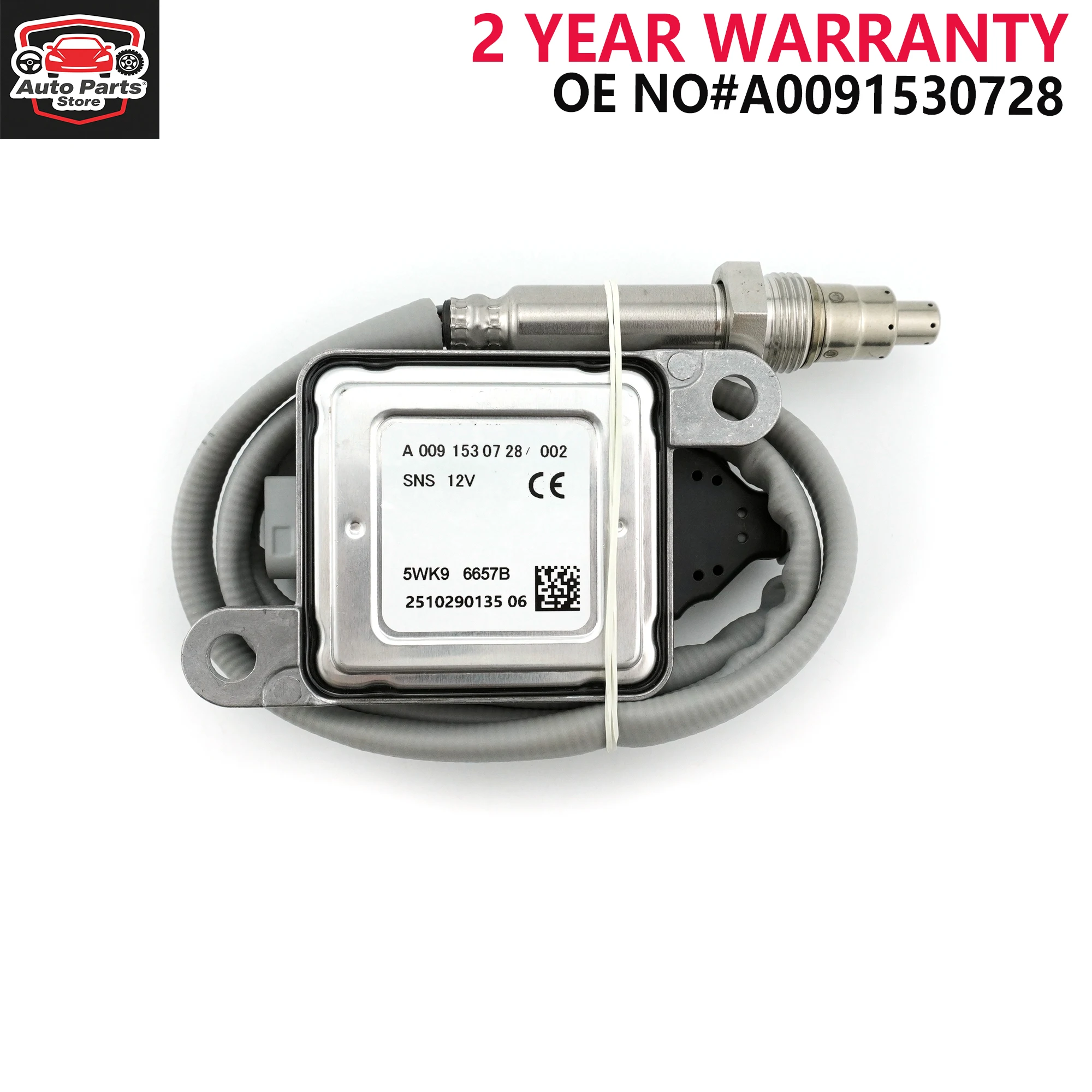 5WK96657B A0091530728/002 High Quality New Nitrogen Oxide Nox Sensor For Mercedes Benz 12V
5WK96657B A0091530728/002 High Quality New Nitrogen Oxide Nox Sensor For Mercedes Benz 12V