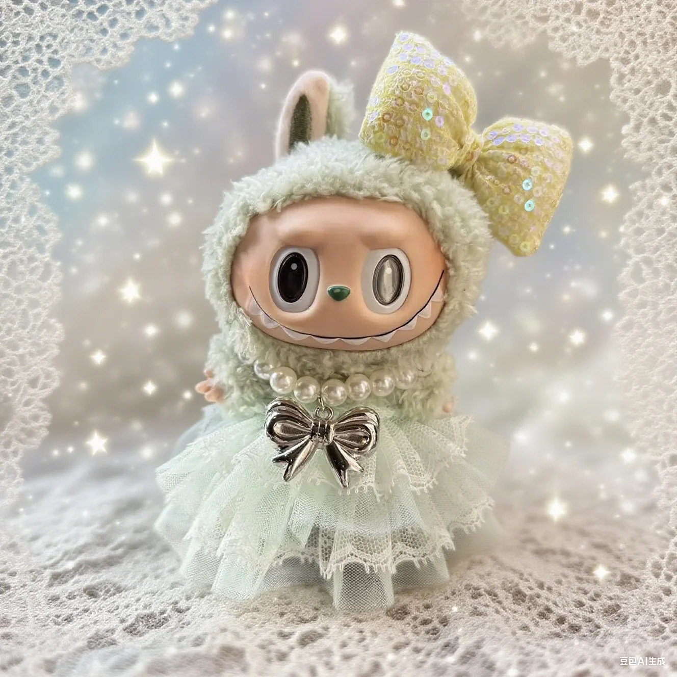 For 15/17cm Labubu Doll Classy Pearl Necklace Set With Lace Trim Victorian Style Labubu Outfit Doll Accessory
For 15/17cm Labubu Doll Classy Pearl Necklace Set With Lace Trim Victorian Style Labubu Outfit Doll Accessory