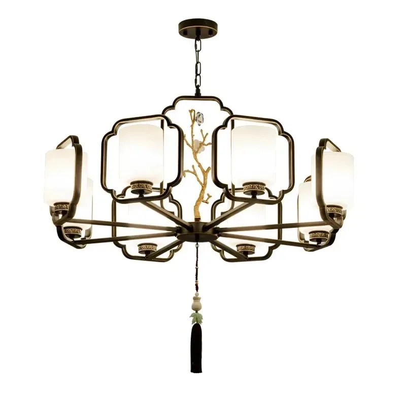New Chinese chandelier living room modern simple dining retro zen Chinese style bedroom tea study
New Chinese chandelier living room modern simple dining retro zen Chinese style bedroom tea study