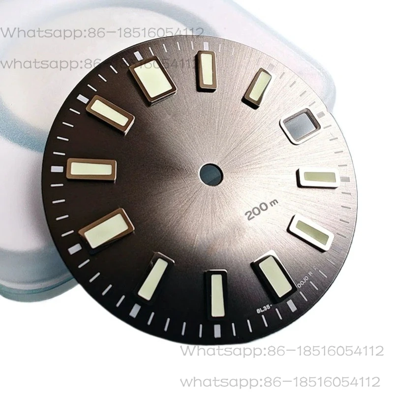 62MAS Sun Pattern Gray Modified Dial Suitable for NH35 Movement C3 Green Luminous 28.5mm Real Nail Disc
62MAS Sun Pattern Gray Modified Dial Suitable for NH35 Movement C3 Green Luminous 28.5mm Real Nail Disc