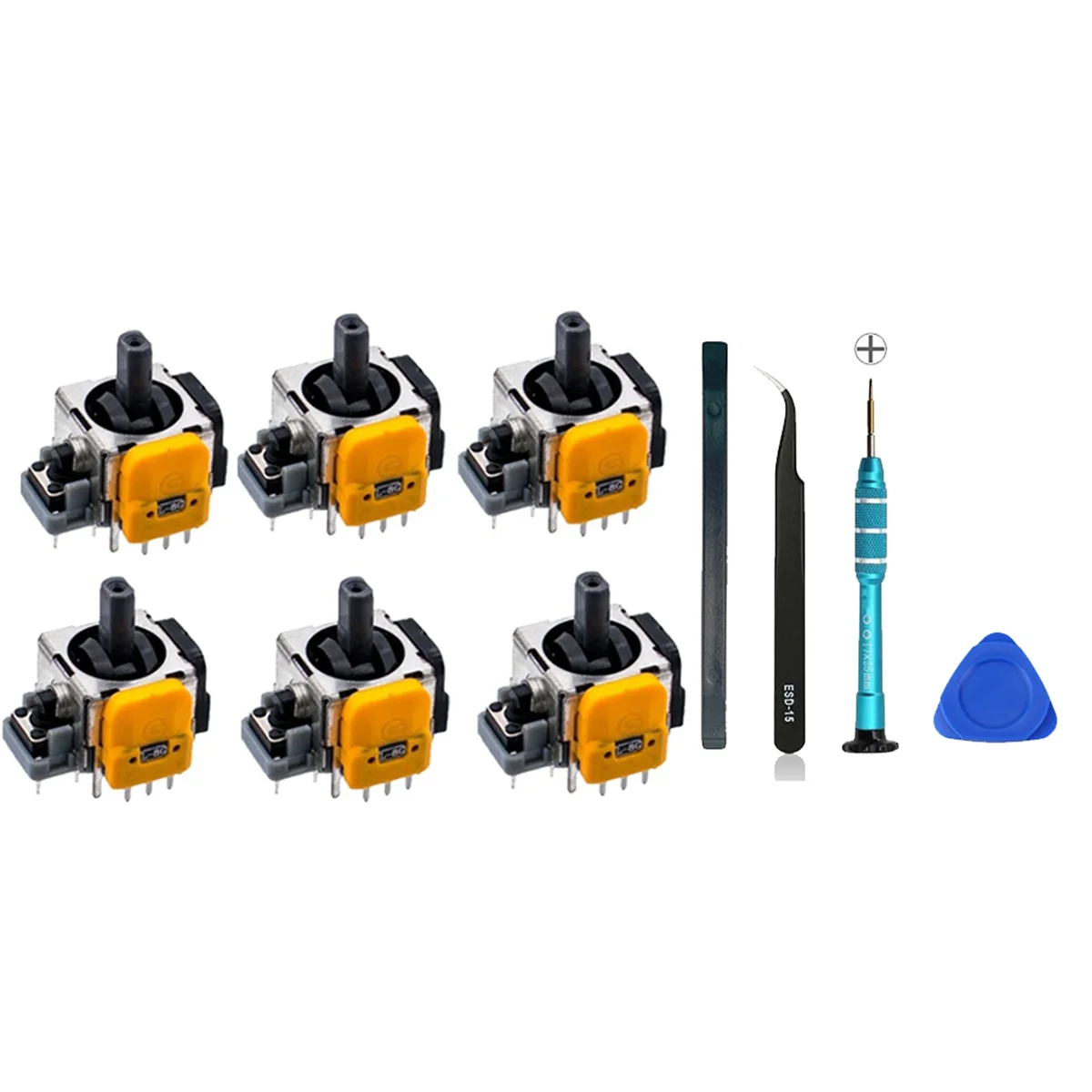 M07K 6PCS Joysticks with Screwdriver for Xbox One/Series S/X Joysticks Hall Electromagnetic Adjustable Joysticks Repair Set
M07K 6PCS Joysticks with Screwdriver for Xbox One/Series S/X Joysticks Hall Electromagnetic Adjustable Joysticks Repair Set