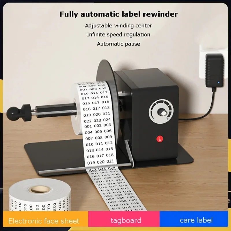 Mini Electric Label Rewinder Desktop Small Winding Machine Label Rewinder Full-Automatic Rewinder For Self-Adhesive Coated Paper
Mini Electric Label Rewinder Desktop Small Winding Machine Label Rewinder Full-Automatic Rewinder For Self-Adhesive Coated Paper