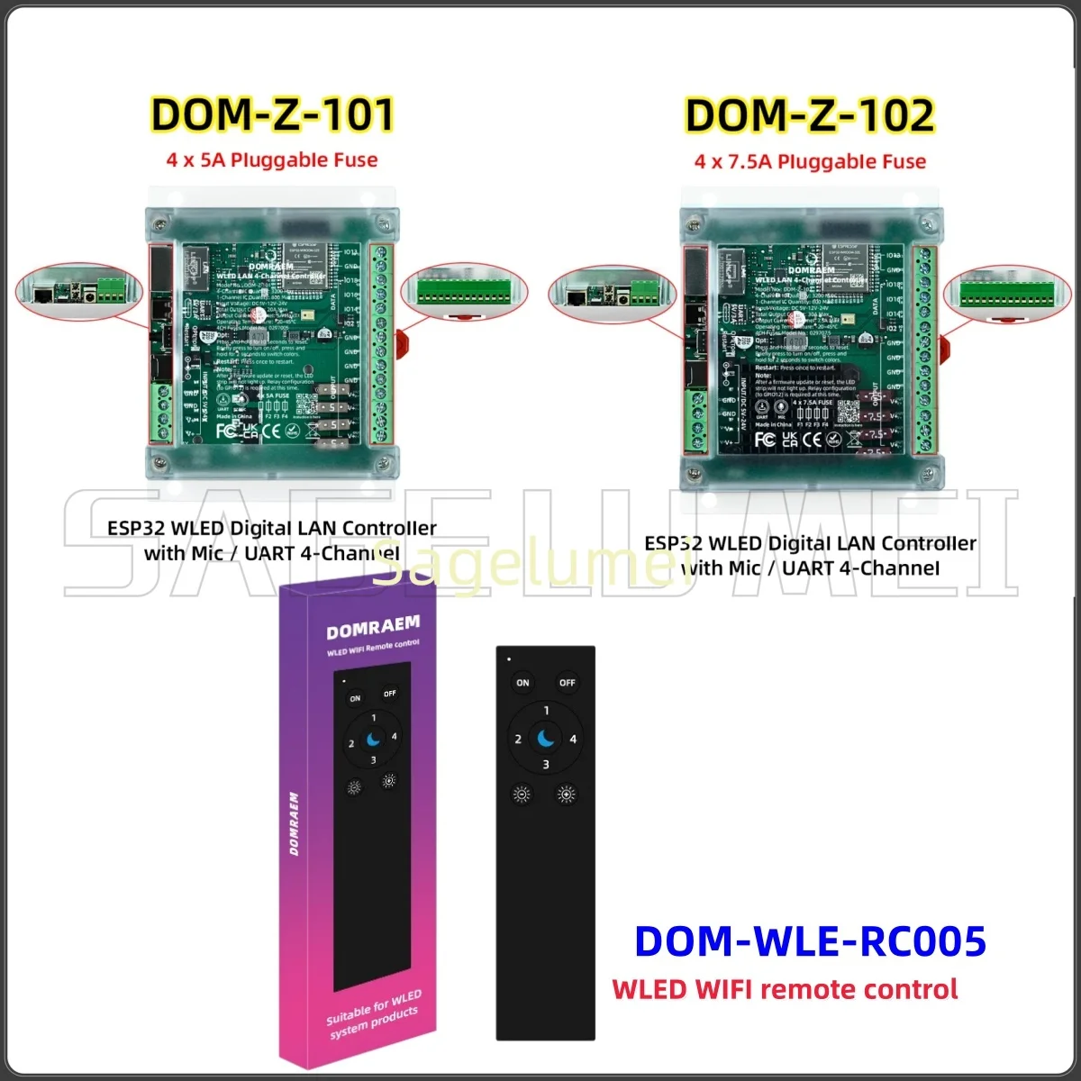 Контроллер DOMRAEM 4CH ESP32 Ethernet WLED для DIN-рейки, 30А, 4x7.5А независимые предохранители, Wi-Fi, синхронизация музыки, для светодиодных лент WS2811/12 RGBIC, DIY
Контроллер DOMRAEM 4CH ESP32 Ethernet WLED для DIN-рейки, 30А, 4x7.5А независимые предохранители, Wi-Fi, синхронизация музыки, для светодиодных лент WS2811/12 RGBIC, DIY