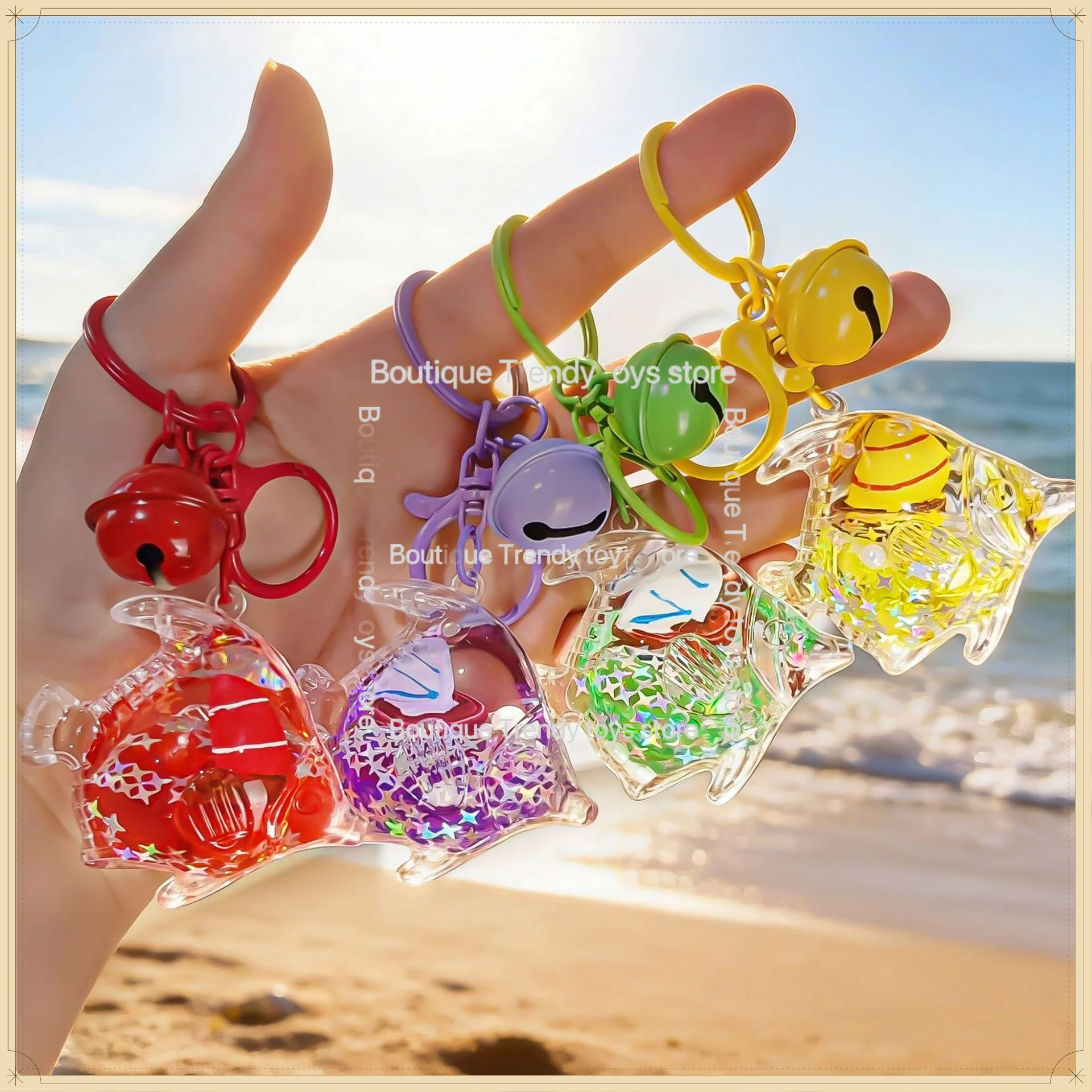 In Stock Flashing Ocean Series Oil Filled Quicksand Bottle Keychain Floating Small Fish Charm Cartoon Desktop Ornament Gift
In Stock Flashing Ocean Series Oil Filled Quicksand Bottle Keychain Floating Small Fish Charm Cartoon Desktop Ornament Gift
