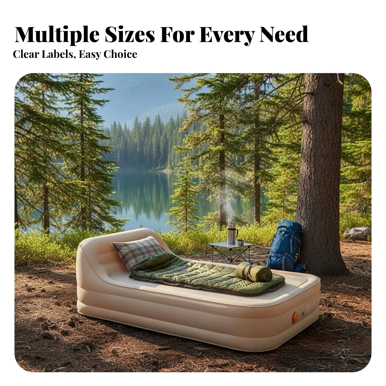 Automatic Inflatable Mattress, Outdoor Camping Tent Mat, Adjustable Plushness, Multi-Person, Home Base Bed
Automatic Inflatable Mattress, Outdoor Camping Tent Mat, Adjustable Plushness, Multi-Person, Home Base Bed