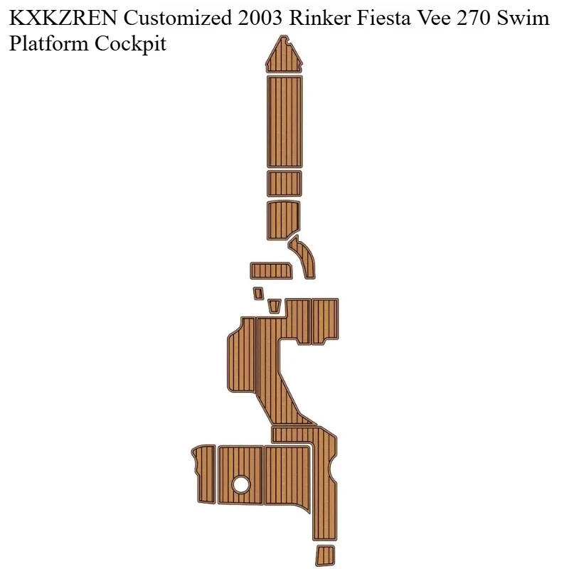 KXKZREN Custom 2003 Rinker Fiesta Vee 270 Swim Platform Cockpit Boat Flooring EVA Foam Deck Sheet Mat Self-adhesive Vehicle Pad
KXKZREN Custom 2003 Rinker Fiesta Vee 270 Swim Platform Cockpit Boat Flooring EVA Foam Deck Sheet Mat Self-adhesive Vehicle Pad