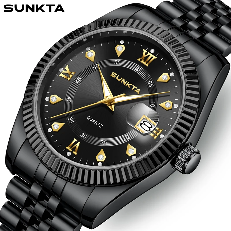 SUNKTA Black Quartz Watch For Men LIGE Top Brand Luxury Diamond Chronograph Luminous Men Wristwatch Waterproof Men's Watches
SUNKTA Black Quartz Watch For Men LIGE Top Brand Luxury Diamond Chronograph Luminous Men Wristwatch Waterproof Men's Watches