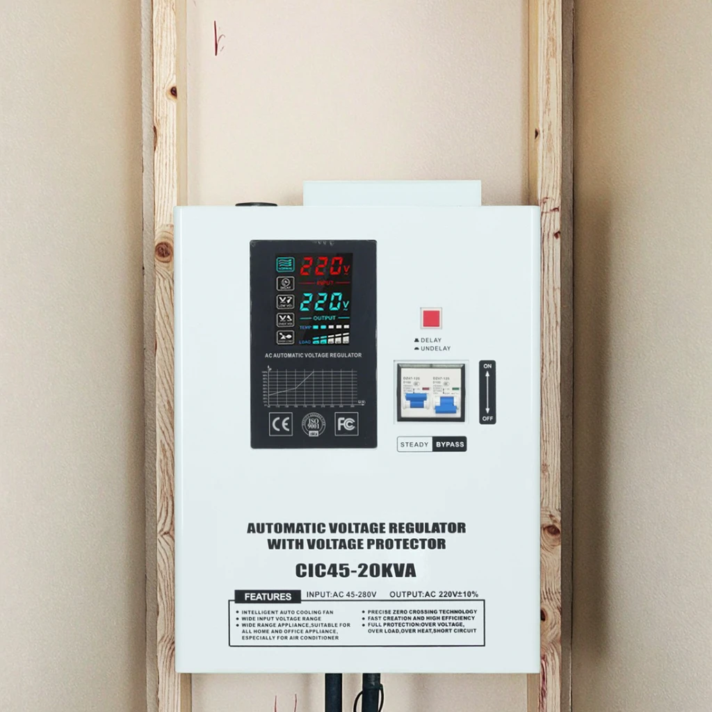 2026 New 5KVA 10KVA 220V Power AC Single Phase Wall Amounted Automatic 45V To 220V Low Voltage Satbilizer
2026 New 5KVA 10KVA 220V Power AC Single Phase Wall Amounted Automatic 45V To 220V Low Voltage Satbilizer