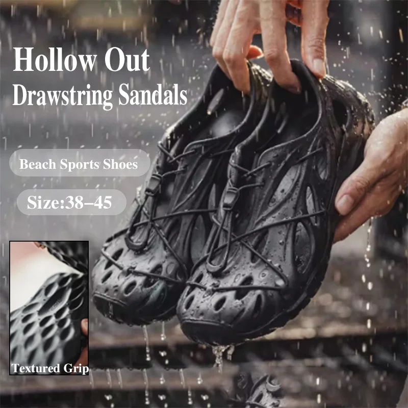 Maden 2026 New Summer Toxin Men's Sandals Hollow Out Drawstring Sandals Casual Covered Toe Shoes Outdoor Beach Sports Shoes
Maden 2026 New Summer Toxin Men's Sandals Hollow Out Drawstring Sandals Casual Covered Toe Shoes Outdoor Beach Sports Shoes