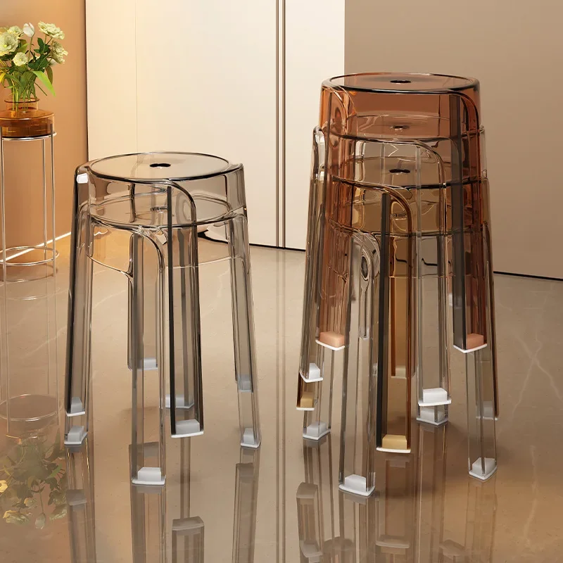 Creative Modern Simple Style Stools Transparent Stackable Plastic Thickened Acrylic Round Furniture Household Thickened
Creative Modern Simple Style Stools Transparent Stackable Plastic Thickened Acrylic Round Furniture Household Thickened