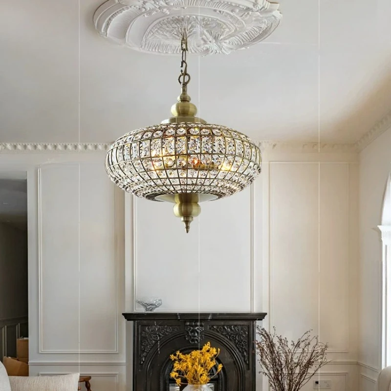 French retro crystal chandelier, medieval restaurant, living room main light designer, high sense creative American style
French retro crystal chandelier, medieval restaurant, living room main light designer, high sense creative American style