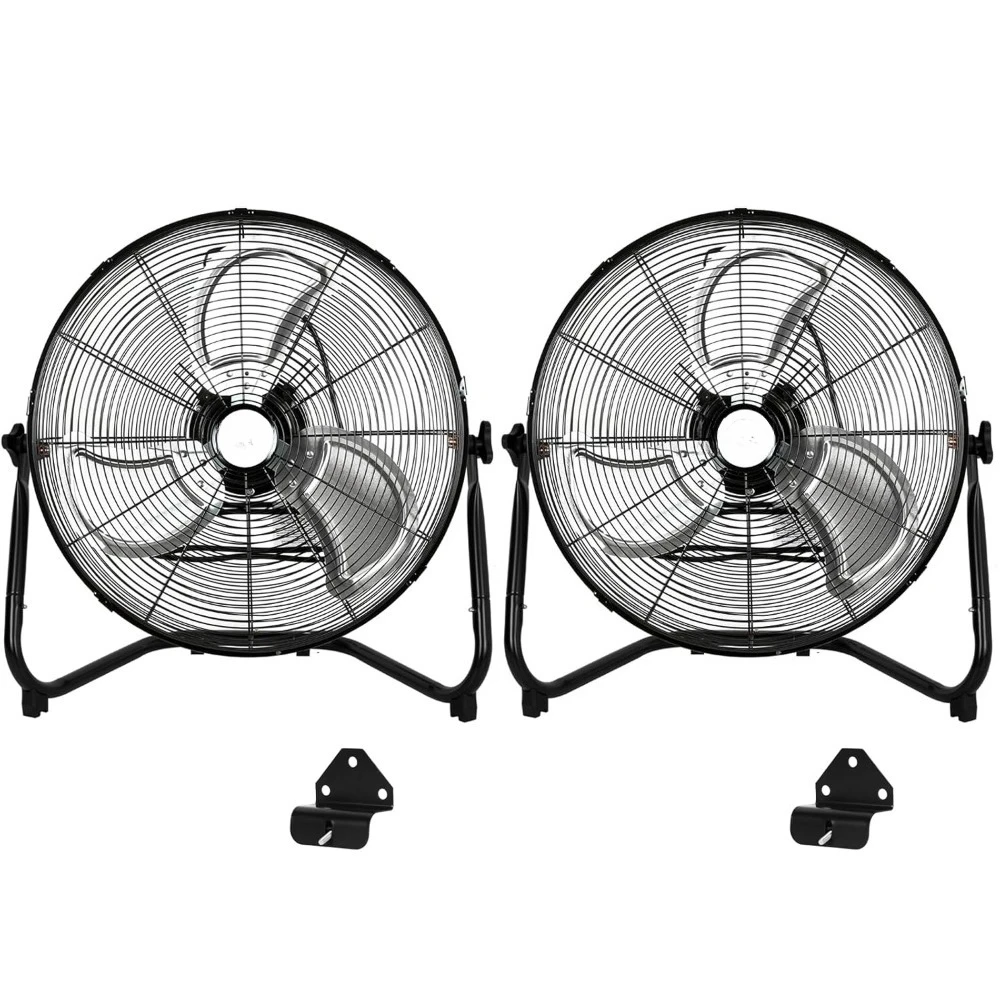 4600 CFM 20" High Velocity Floor Fan, 3-Speed Heavy Duty Metal Fan with Wall-Mounting System, Industrial Shop Fan for Commercial
4600 CFM 20" High Velocity Floor Fan, 3-Speed Heavy Duty Metal Fan with Wall-Mounting System, Industrial Shop Fan for Commercial