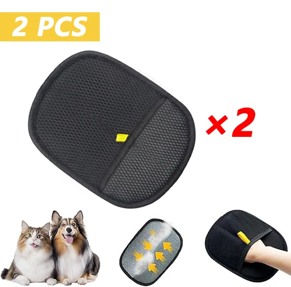 Static Pet Hair Removal Gloves Double-Sided Reusable Grooming Gloves, Efficient Fur Remover for Carpets Furniture Clothing
Static Pet Hair Removal Gloves Double-Sided Reusable Grooming Gloves, Efficient Fur Remover for Carpets Furniture Clothing