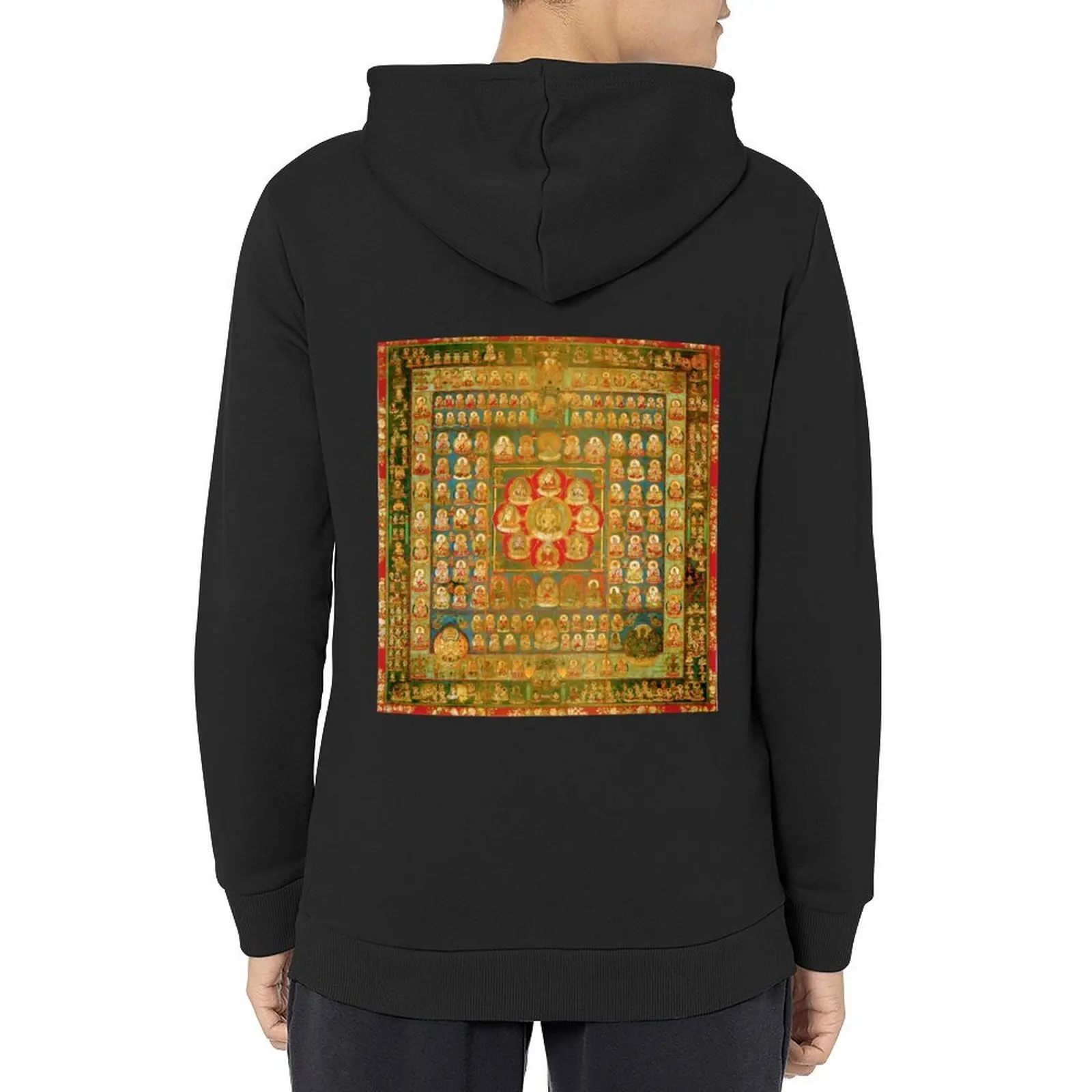 Womb Realm mandala. Shingon tantric buddhist tapestry Hoodie men's autumn clothes hooded shirt men's coat hoodie man
Womb Realm mandala. Shingon tantric buddhist tapestry Hoodie men's autumn clothes hooded shirt men's coat hoodie man