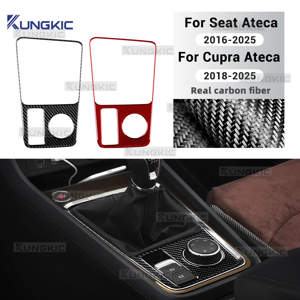 For SEAT Ateca 5F 2016-2025 For Cupra Ateca 5F 2018-2025 Real Soft Carbon Fiber Sticker LHD RHD Manual Car Gear Shift Panel Trim
For SEAT Ateca 5F 2016-2025 For Cupra Ateca 5F 2018-2025 Real Soft Carbon Fiber Sticker LHD RHD Manual Car Gear Shift Panel Trim