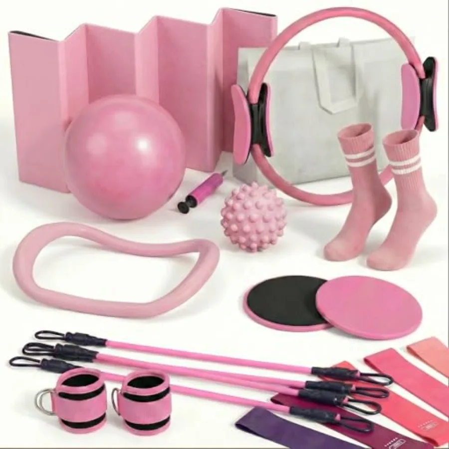 18PCS Ultimate Home Pilates Circle KitProfessional Pilates Equipment Set with Magic Pilates Ring Ball and Yoga Mat for Full Bod
18PCS Ultimate Home Pilates Circle KitProfessional Pilates Equipment Set with Magic Pilates Ring Ball and Yoga Mat for Full Bod