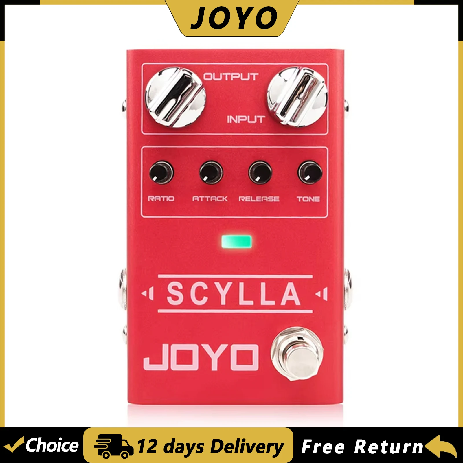 JOYO R-27 SCYLLA Bass Compression Effect Pedal Studio-grade Bass Pedal Low Noise High Dynamic Circuit Guitar Bass Pedal
JOYO R-27 SCYLLA Bass Compression Effect Pedal Studio-grade Bass Pedal Low Noise High Dynamic Circuit Guitar Bass Pedal