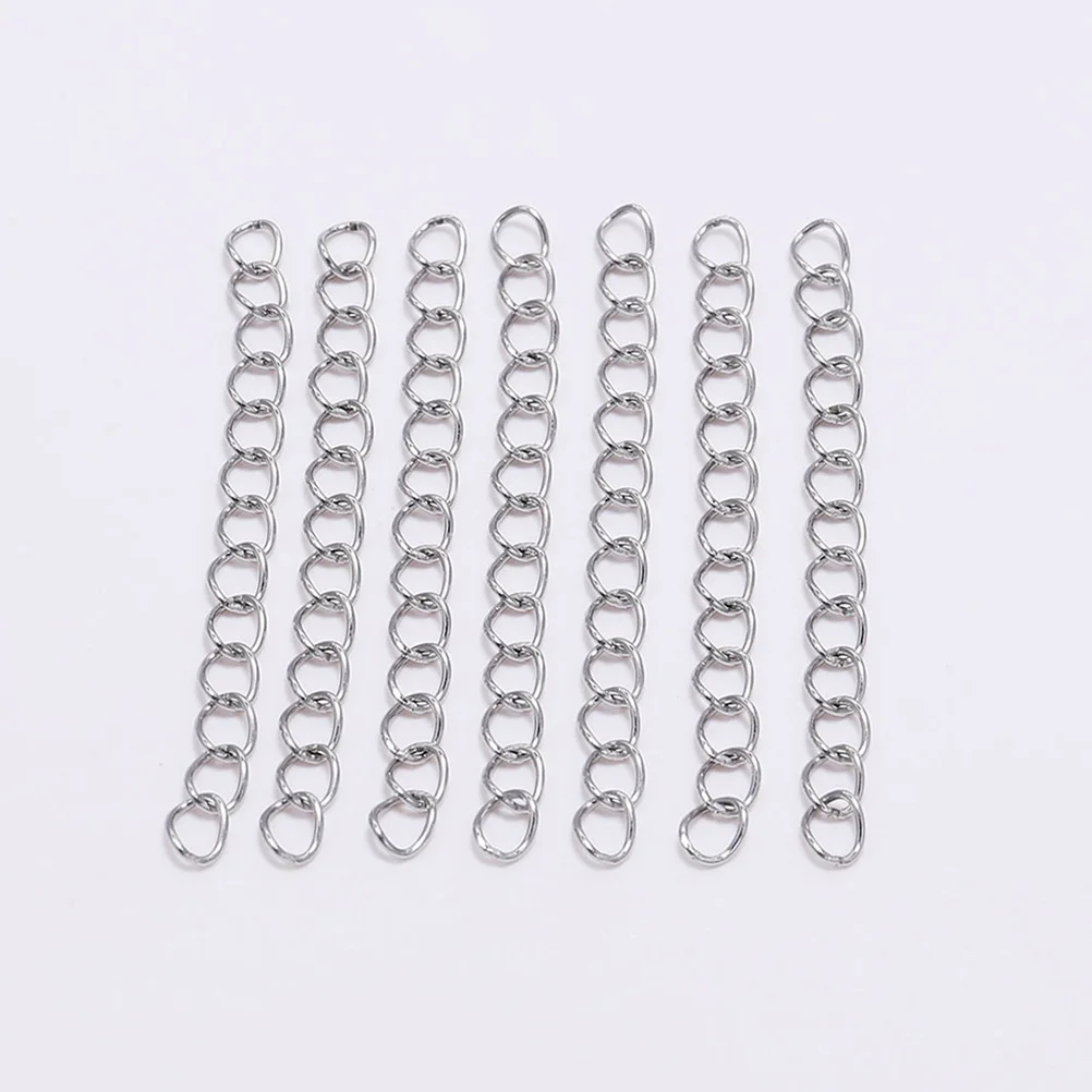 100pcs Extender Chains Silver Color Durable Jewelry Accessories for Necklaces Bracelets Anklets Crafting Supplies
100pcs Extender Chains Silver Color Durable Jewelry Accessories for Necklaces Bracelets Anklets Crafting Supplies