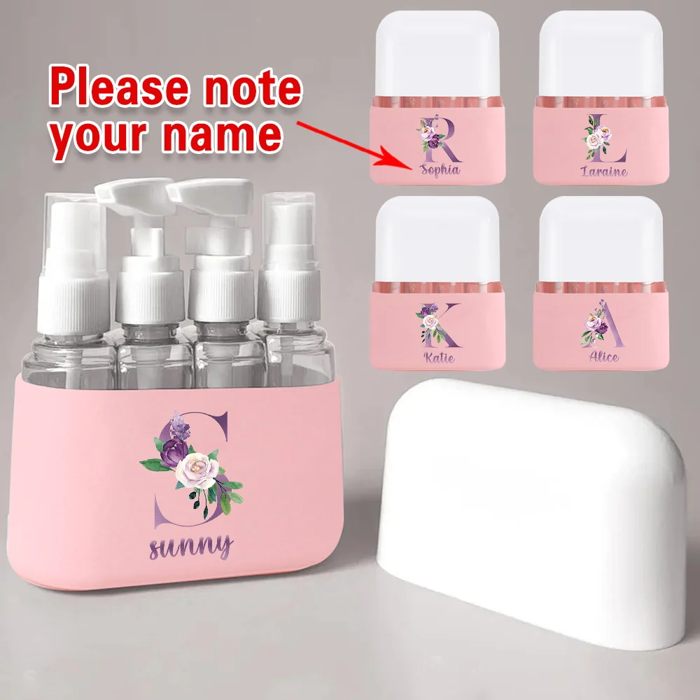 Customized Name 4 In 1 Portable Travel Bottles Refillable Set Shampoo Conditioner Lotion Shower Gel Organizer Storage DIY Case
Customized Name 4 In 1 Portable Travel Bottles Refillable Set Shampoo Conditioner Lotion Shower Gel Organizer Storage DIY Case