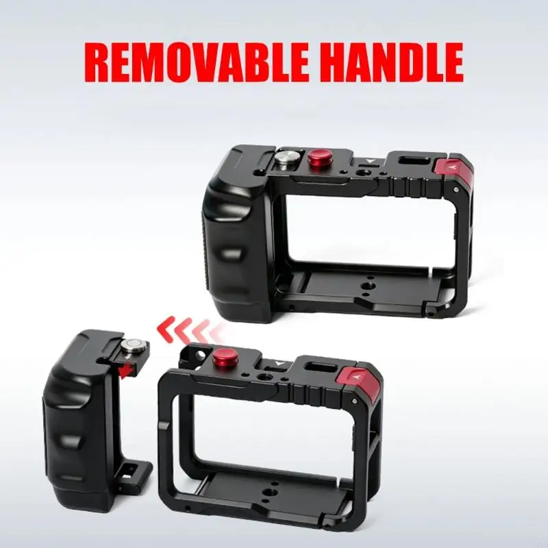 Action Camera Stabilizer Aluminum Frame Comfortable Metal Frame Protective Frame Cage Cold Shoe Holder For Action 5/4/3 F19E
Action Camera Stabilizer Aluminum Frame Comfortable Metal Frame Protective Frame Cage Cold Shoe Holder For Action 5/4/3 F19E